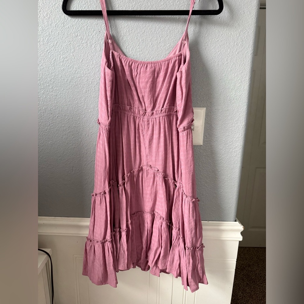 Altar'd State Pink Tiered Dress - Picture 2 of 4